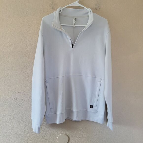 Sun Day Red Mens 3D Lightweight Quarter Zip Sweater Sz Medium Golf Pocket Casual - Picture 1 of 7